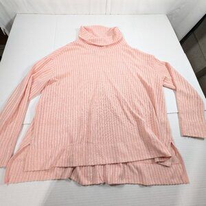 Maeve Anthropologie Light Pink/Peach Color Turtleneck Sweater Women's Small
